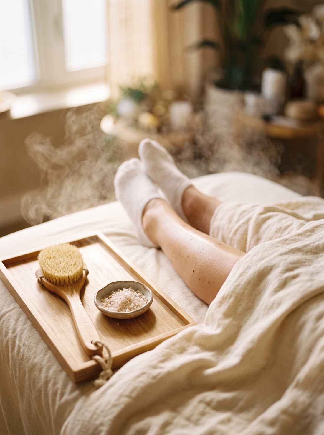 Lymphatic drainage massage at V SPA